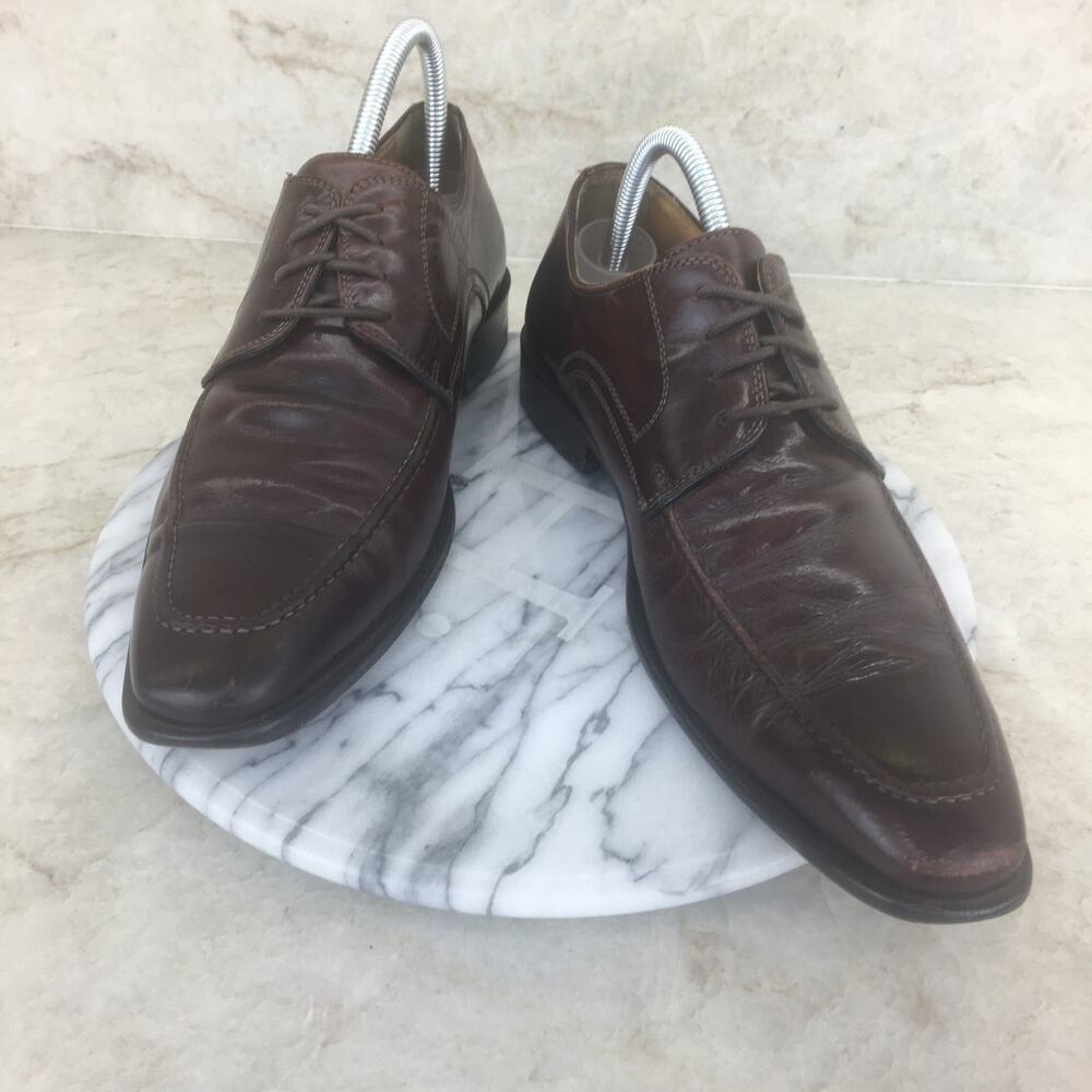 John W. Nordstrom Brown Leather Derby Shoes 2665 03 Men's Size 7 1/2  M